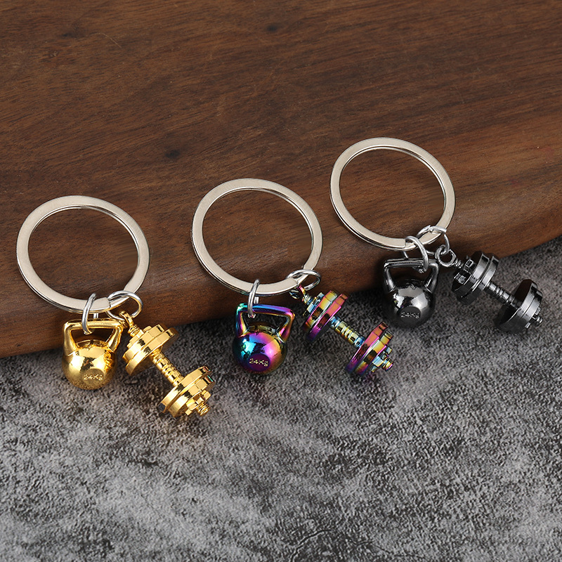 Dumbbell Set - Pingente de metal em forma de