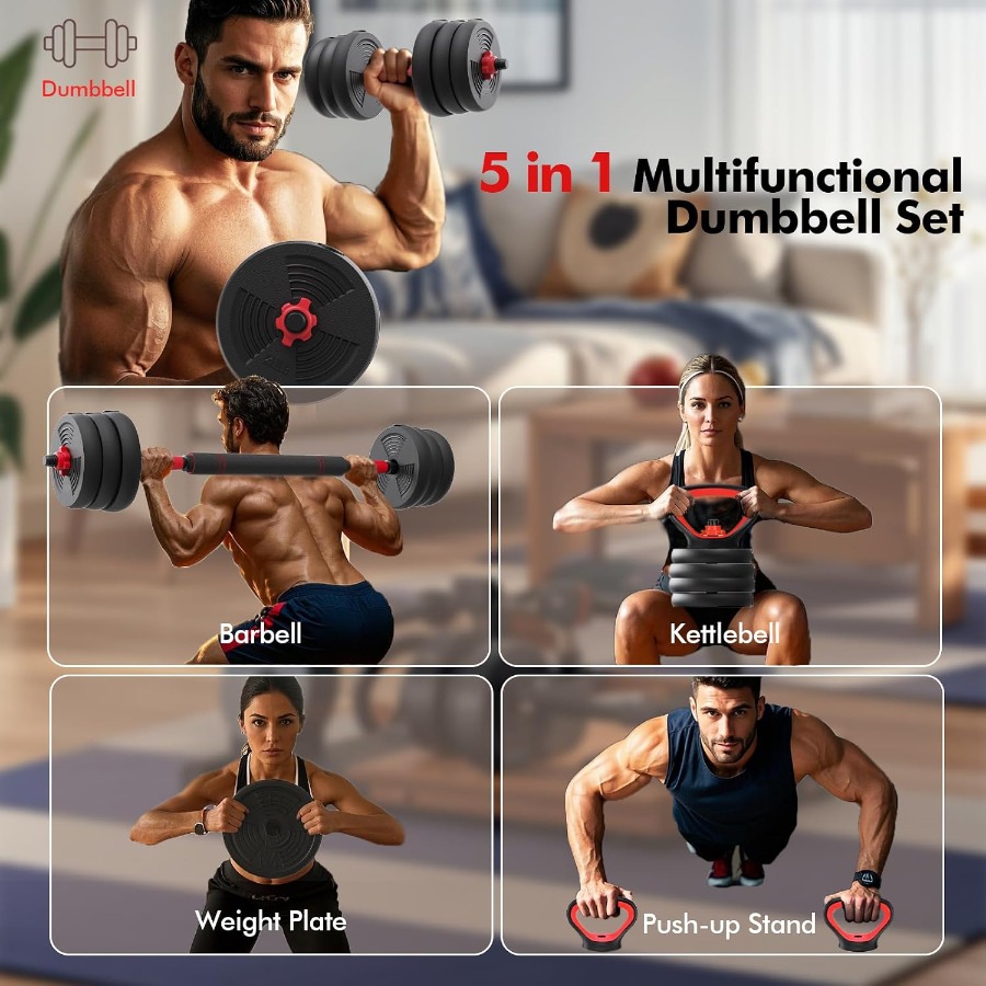 Conjunto de halteres ajustávei - Dumbbell Set avaliação e preço