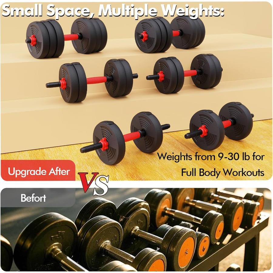 Conjunto de halteres ajustávei - Dumbbell Set avaliação e preço
